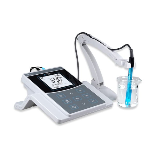 Apera Instruments AI521 PH800 Laboratory Benchtop pH Meter Kit, 0.01 pH Accuracy, GLP Data Management (USB output), BNC connector