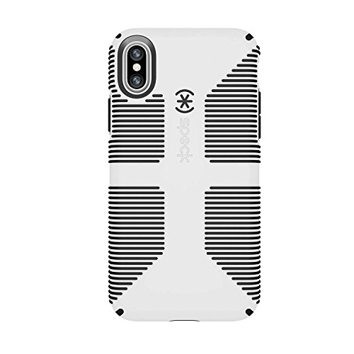 Speck Products CandyShell Grip Cell Phone Case for iPhone XS/iPhone X – White/Black