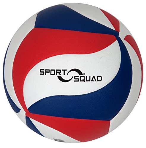Sport Squad Volleyball Designed for Volleyball Training Machines – Regulation Size and Weight – Durable Japanese Leather Construction – Comes with Drawstring Carrying Bag and Inflation Needle
