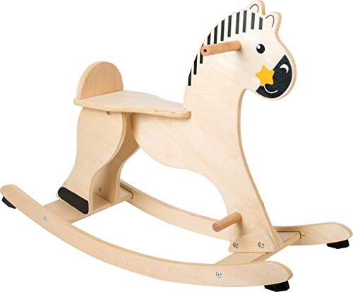 small foot wooden toys Natural Wood Rocking Horse, Multi