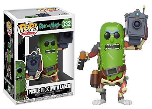 Funko Pop! Animation: Rick & Morty – Pickle Rick with Laser Collectible Figure,Multi-colored,3.75 inches