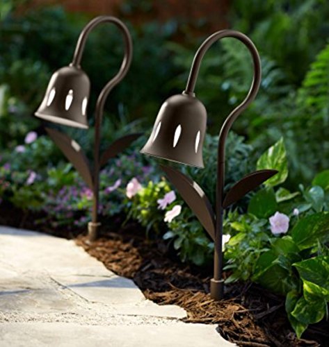 19 Inch Castalia Tulip Quickfit Warm White LED Light Up Pathway Marker – Oil Rubbed Bronze