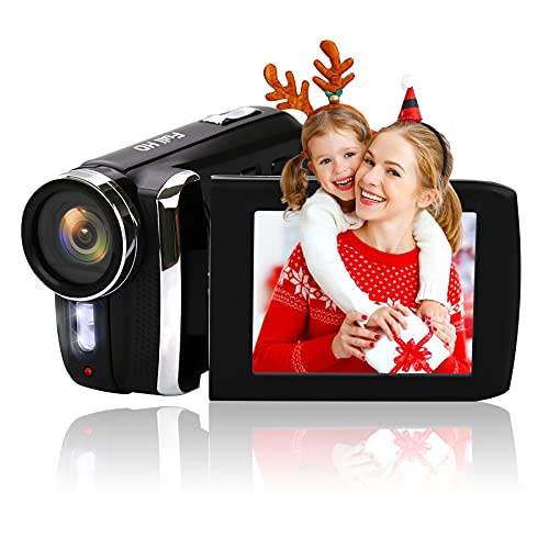 Vmotal Video Camera Camcorder Vlogging Camera Full HD 1080P 30FPS 24.0MP Digital Camera Video Recorder 2.8 Inch Screen Camcorder for Kids Teens Beginners-Holiday Birthday Gift