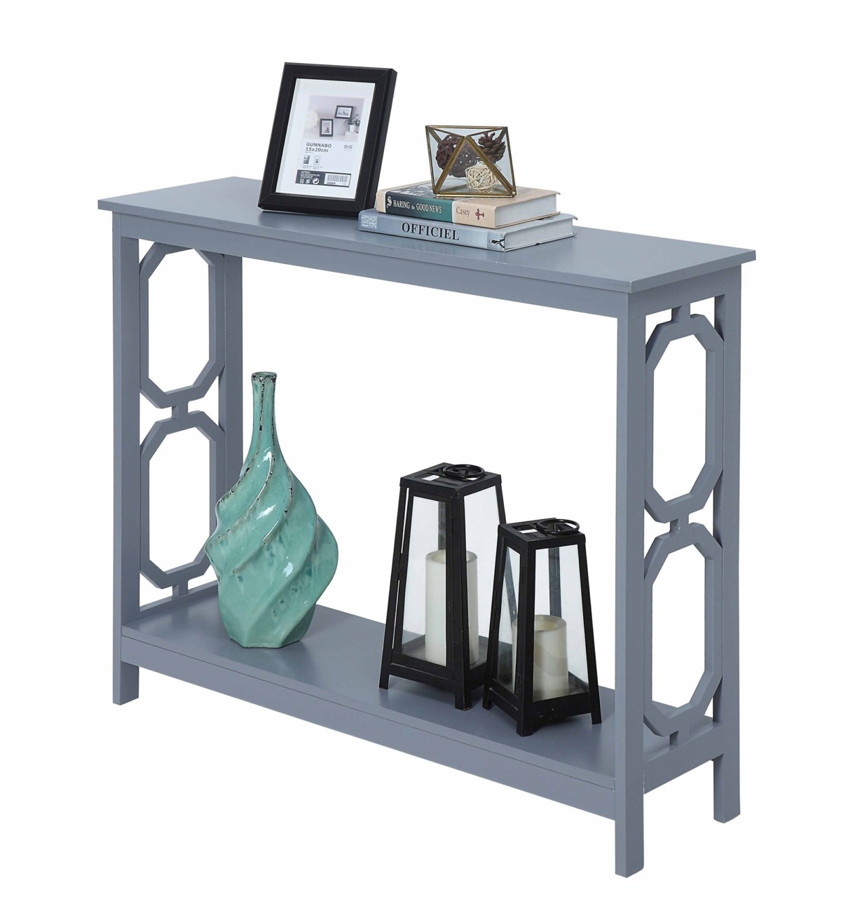 Convenience Concepts Omega Console Table, Gray | The Storepaperoomates Retail Market - Fast Affordable Shopping