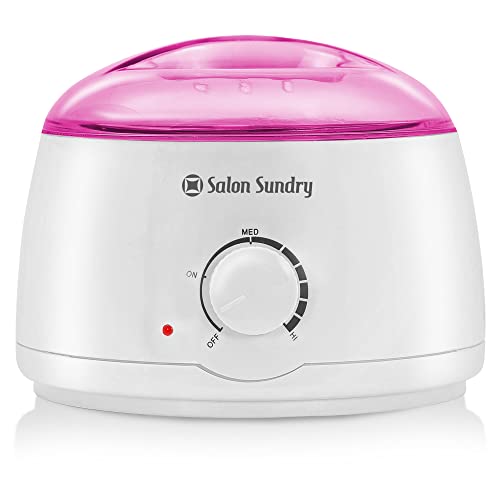 Salon Sundry Portable Electric Hot Wax Warmer Machine for Hair Removal – Pink Lid