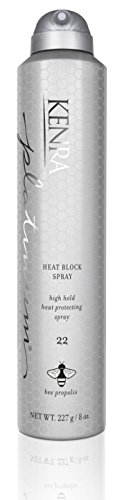 Kenra Platinum Heat Block Spray 22 | Heat Protecting Hairspray | High Hold For Ultimate Style Longevity | Clean Release From Hot Tools | All Hair Types | 8 oz
