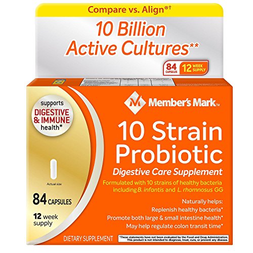 Member’s Mark 10 Strain Probiotic (84 ct.) (pack of 6)