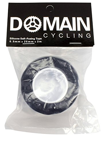Domain Cycling – Bike Handlebar Tape – Self-Fusing Silicone Waterproofing Tape – 10 Ft Roll of Self-Bonding Handlebar Tape for Road Bike – Repair Griptape (Black) | The Storepaperoomates Retail Market - Fast Affordable Shopping