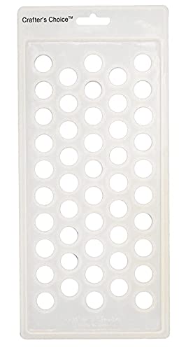 Crafter’s Choice – Lip Balm Tube Filling Tray – Silicone Tray for Filling Lip Balm Tubes and Cosmetic Products – Round – 3001