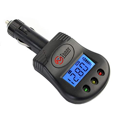 12V Plug in Car Battery and Charging System Tester, Test Battery Condition & Alternator Charging (LCD Display)