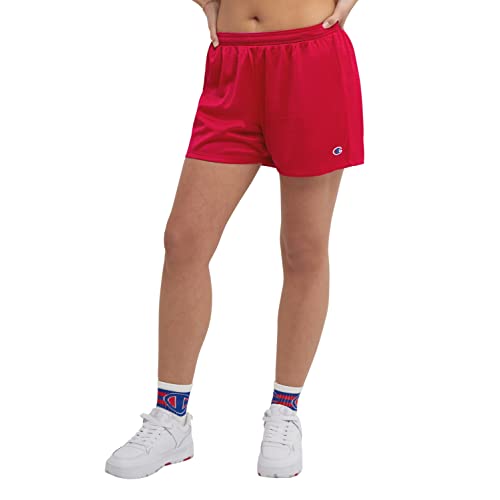 Champion Women’s Mesh Short, Sideline Red, Large