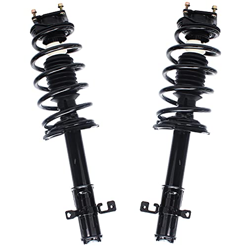 Detroit Axle – Front Driver & Passenger Side Strut w/Coil Spring Assembly Replacement for Ford Edge Lincoln MKX – 2pc Set