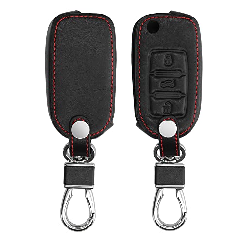 kwmobile Key Cover Compatible with VW Skoda Seat – Black