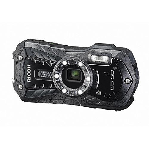 RICOH WG-50 Black Waterproof 14m Withstand Shock 1.6m Cold -10 ° RICOH WG-50 BK 04571(Japan Import-No Warranty)
