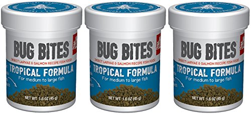 Fluval (3 Pack) Bug Bites Tropical Formula for Medium to Large Fish