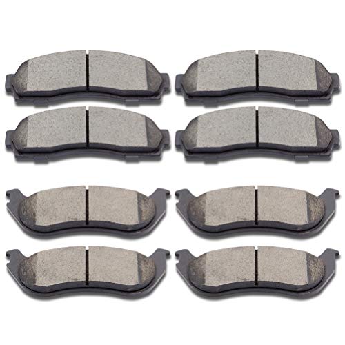 Ceramic Brake Pads Kits,SCITOO 8pcs Brakes Pads Set fit for 2002-2005 for Ford Explorer,2002-2005 for Mercury Mountaineer