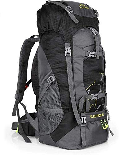 OUTLIFE Hiking Backpack 60L Lightweight Water Reasistant Trekking Bag Durable Outdoor Sport Daypack for Climbing Mountaineering Fishing Travel Cycling