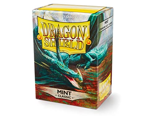 Dragon Shield Standard Size Card Sleeves – Classic Mint 100 CT – MTG Card Sleeves are Smooth & Tough – Compatible with Pokemon, Yugioh, & Magic The Gathering Card Sleeves