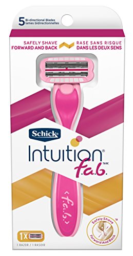 Schick Intuition f.a.b. Razor, Effortless Shaving for Women, 1 Handle and 1 Razor Blade Refill