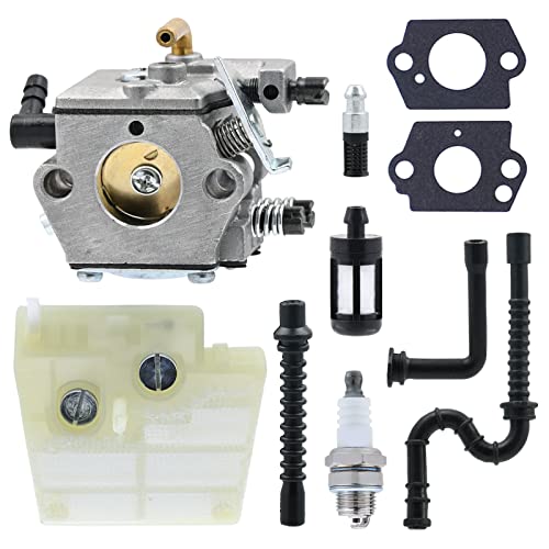 FitBest Carburetor with Air Filter Tune Up Kit for Stihl 024 026 MS240 MS260 Walbro WT-194 Chainsaws