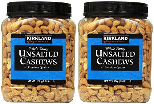 Kirkland Signature Kirkland Signature Unsalted Cashews, 2.5 Pound, 2 Pack
