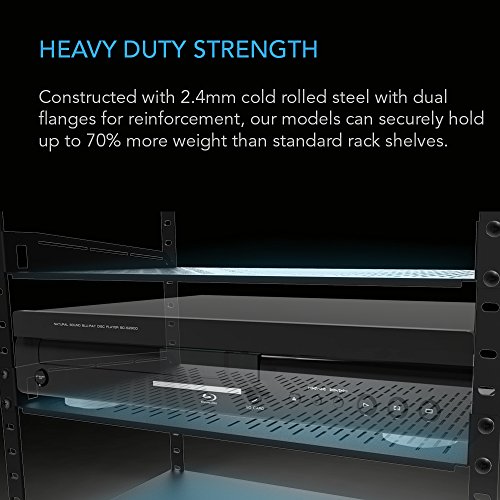 AC Infinity Vented Cantilever 1U Universal Rack Shelf, 6″ Deep, for 19” Equipment Racks. Heavy-Duty 2.4mm Cold Rolled Steel, 40lbs Capacity | The Storepaperoomates Retail Market - Fast Affordable Shopping