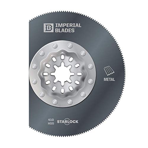Imperial Blades Starlock 3-3/8″ Thin Metal Segment Oscillating Multi-Tool Blade, 1PC (Fits: Bosch and Fein. Also fits non-Starlock multi-tools: Milwaukee, Ridgid, Makita, Rockwell and more), One Size (IBSL410-1)