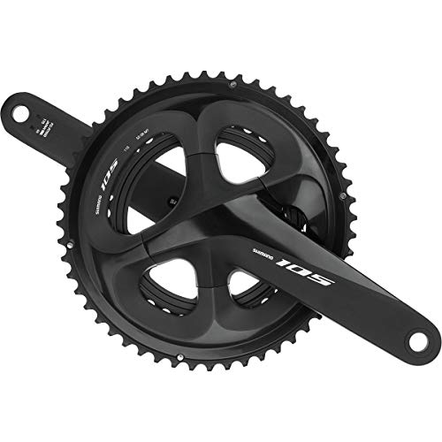 Shimano 105 FC-R7000 Crankset – 172.5mm, 11-Speed, 110 BCD, Hollowtech II Spindle Interface, Black