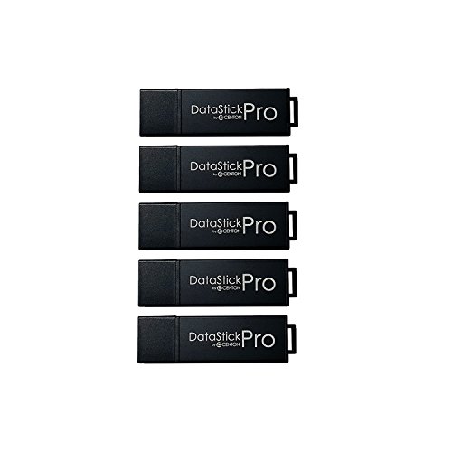 Centon MP Valuepack USB 3.0 DataStick Pro Flash Drive (black), 8 GB, 5 Pack Bulk