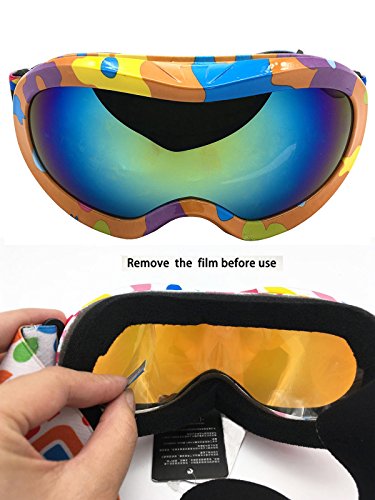 BeBeFun Ski Goggles Glasses for Toddler and Kids with Double Lens Anti-fog for Girl Pink and Boy Age 3-9 fit Over Glasses and Helmet (Bubble) | The Storepaperoomates Retail Market - Fast Affordable Shopping