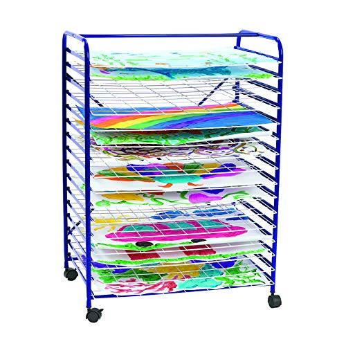 Colorations – MOBRACK Mobile Art Drying Rack for Home or Classroom Use, Keep Artwork Protected While Drying, Space Saving Rack, 36 1/2 Inches High x 26 1/2 Inches Wide x 17 1/2 Inches Deep