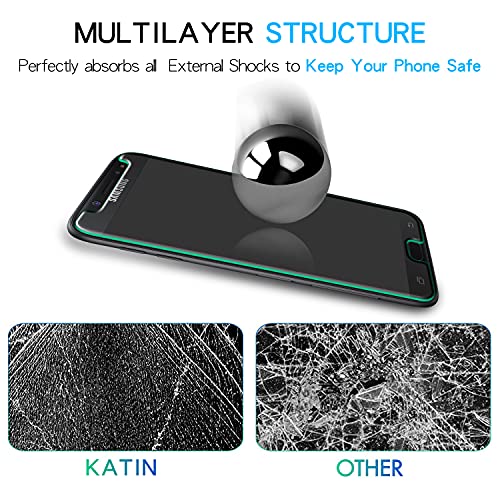 KATIN [2-Pack] For Samsung Galaxy J7 2017, J7 Prime, J7 Perx, J7 Sky Pro, J7 V, J7 Perx Tempered Glass Screen Protector No-Bubble, 9H Hardness, Easy to Install | The Storepaperoomates Retail Market - Fast Affordable Shopping