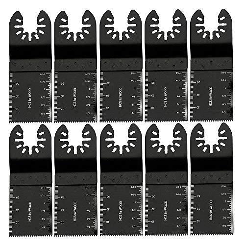 Wellbeing 10PCS Wood/Metal Oscillating Multitool Universal Quick Release Saw Blade For Fein Multimaster Porter Rockwell Cable Black Decker Bosch Craftsman