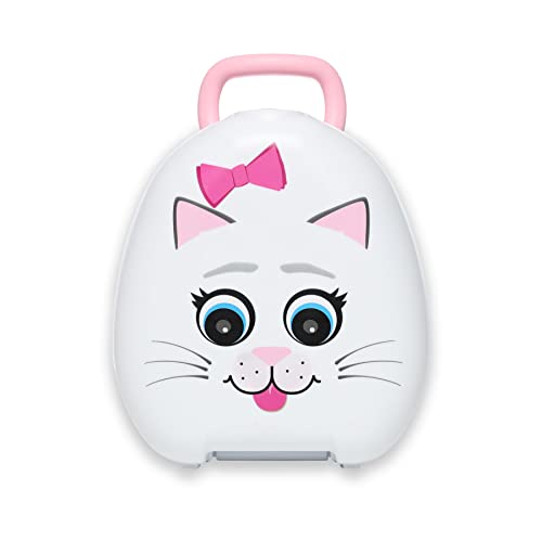 My Carry Potty – Cat Travel Potty, Award-Winning Portable Toddler Toilet Seat for Kids to Take Everywhere