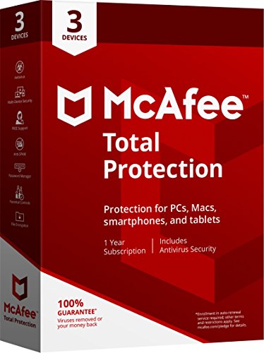 McAfee 2018 Total Protection – 3 Devices [Old Version]