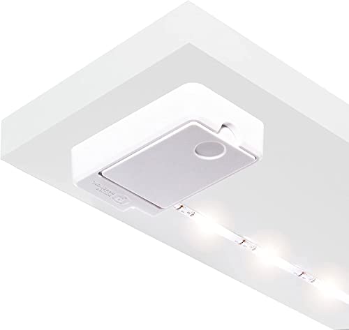 POWER PRACTICAL Luminoodle Under Cabinet Lighting – Click LED Light Strip for Shelves, Kitchen Cabinets, & Furniture, 1-Pack Includes Power Button & Tape Adhesive – Daylight White (5000K)