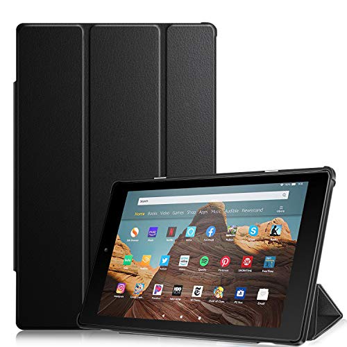 Fintie Slim Case for Amazon Fire HD 10 Tablet (Compatible with 7th and 9th Generations, 2017 and 2019 Releases) – Ultra Lightweight Protective Stand Cover with Auto Wake/Sleep, Black | The Storepaperoomates Retail Market - Fast Affordable Shopping