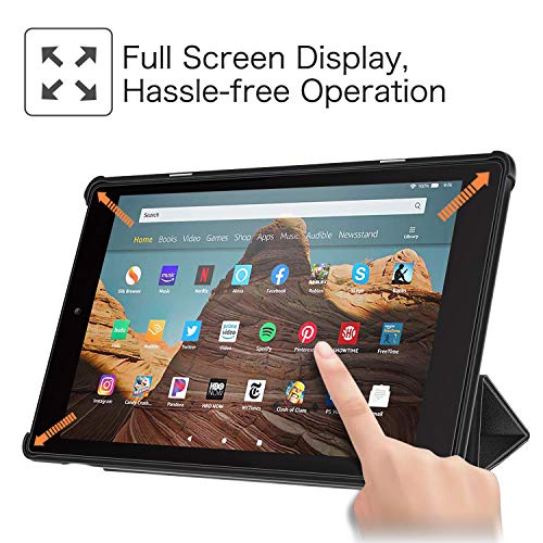 Fintie Slim Case for Amazon Fire HD 10 Tablet (Compatible with 7th and 9th Generations, 2017 and 2019 Releases) – Ultra Lightweight Protective Stand Cover with Auto Wake/Sleep, Black | The Storepaperoomates Retail Market - Fast Affordable Shopping