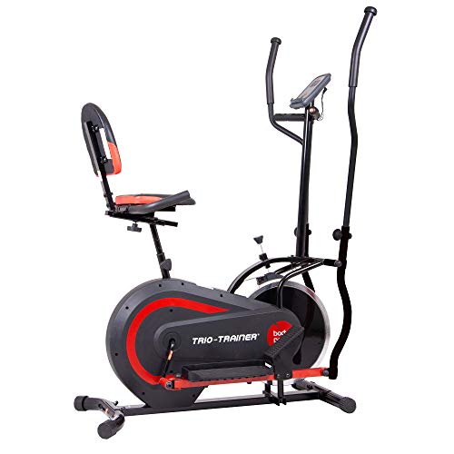 [BODY POWER] – 2nd Gen, PATENTED 3 in 1 Exercise Machine, Elliptical with Seat Back Cushion, Upright Cycling, and Reclined Bike Modes – Digital Computer Targets Different Body Parts, BRT5118
