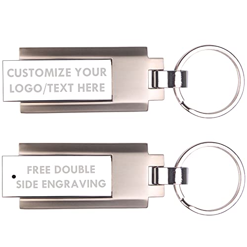 Custom Logo Free Laser Engraved Metal Rotation USB Flash Drive Memory Stick 32GB | The Storepaperoomates Retail Market - Fast Affordable Shopping
