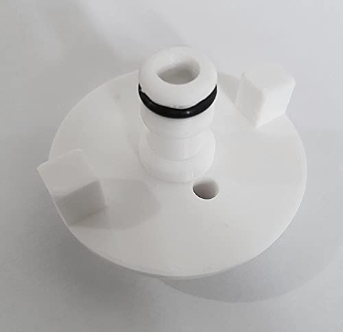 3D Cabin Motorhome Water Filler Cap with Hose Connector : Fits Fiamma Type White