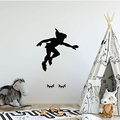 Peter Pan Wall Decal – Shadow – Disney Vinyl Sticker Silhouette for Kid’s Playroom, Bedroom Decoration or Nursery Decor | The Storepaperoomates Retail Market - Fast Affordable Shopping