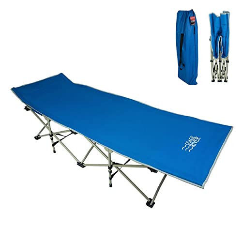 OSAGE RIVER Camping Cot for Adults – Folding Camping Cot – Portable Cots for Sleeping – Rated for 300 lbs, Blue