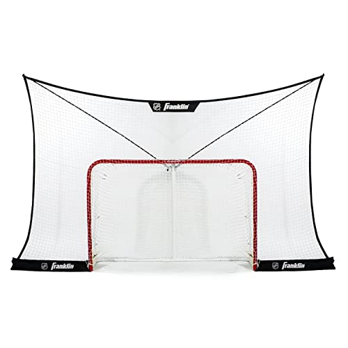 Franklin Sports NHL Hockey Goal Backstop Net – Fibertech Street Hockey Sports Backstop Netting – Large Size Target Net – 12′ x 7′