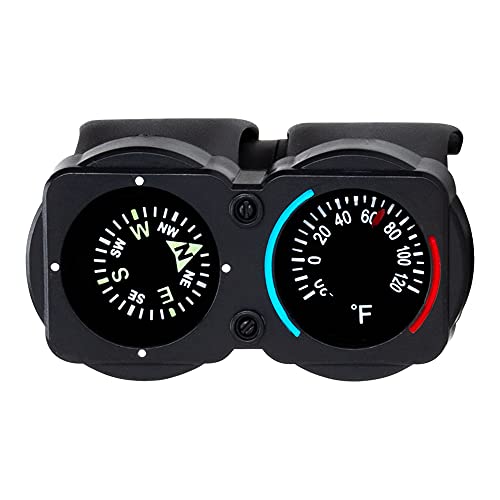Sun Company CyclGage Bike Thermometer and Compass | Bicycle Handlebar Accessory
