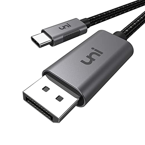 uni USB C to DisplayPort Cable for Home Office (4K@60Hz, 2K@165Hz), Sturdy Aluminum USB Type-C to DisplayPort Cable [Thunderbolt 3/4 Compatible] for MacBook Pro/Air, iPad Pro 2020, XPS, Surface