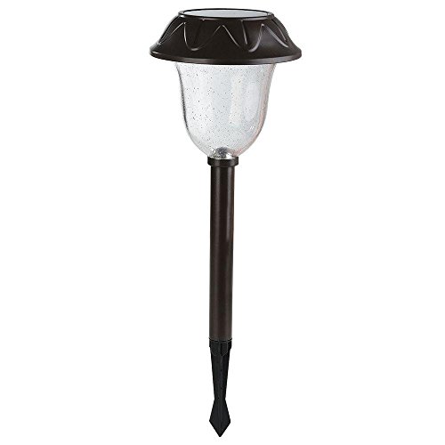 Solar Powered LED Charcoal Brown Pathway Light (4-Pack)