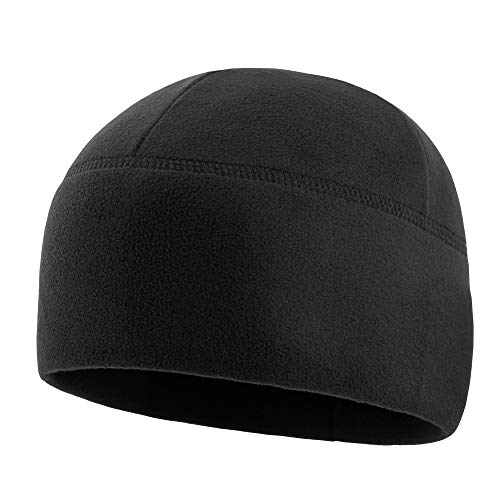 M-Tac Fleece Watch Cap – Army Military Tactical Beanie Hat Winter Skull Cap (Black, L)