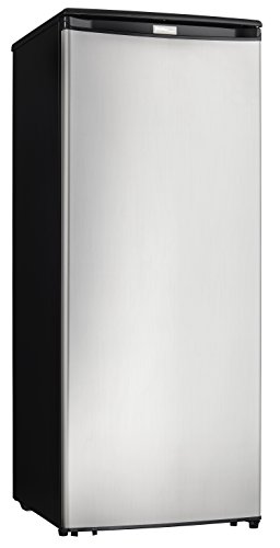 Danby DUFM085A4BSLDD Designer Storage Upright Stand Alone Reversible Deep Freezer Cooler, 8.5 cubic feet