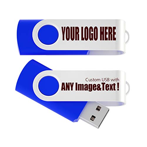 MEINAMI Customized USB Flash Drive in Box Thumb Drive Personalized Memory Stick 4GB 100 Pack